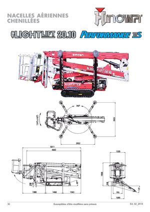 Zglobna podizna platforma na gusjenicama Hinowa Lightlift 20.10 Performance IIIS MK3