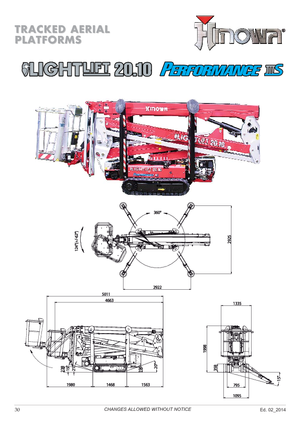 Zglobna podizna platforma na gusjenicama Hinowa Lightlift 20.10 Performance IIIS MK3