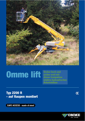 Teleskopska podizna platforma na kotačima OMMELIFT Omme 2200RBD