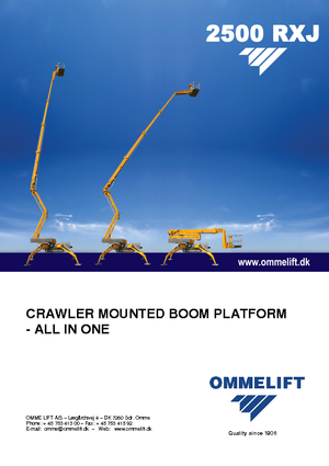 Zglobna podizna platforma na gusjenicama OMMELIFT 2500 RBDXJ