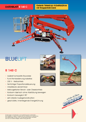 Teleskopska podizna platforma na kotačima Bluelift - Rothlehner R 140 C