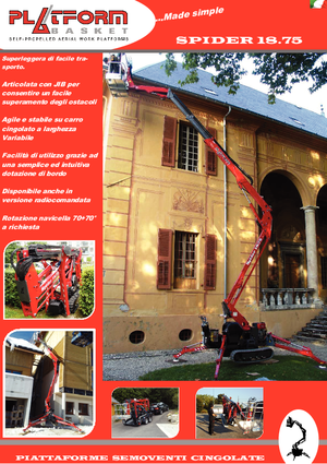 Zglobna podizna platforma na gusjenicama Basket Spider 18.75