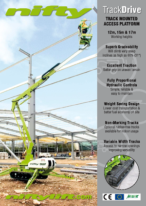 Zglobna podizna platforma na gusjenicama Niftylift TD 120 TN