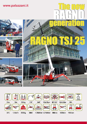 Teleskopska podizna platforma na kotačima Palazzani TSJ 25 C