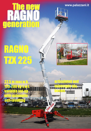 Zglobna podizna platforma na gusjenicama Palazzani TZX 225 C 