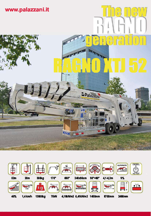 Teleskopska podizna platforma na kotačima Palazzani XTJ 52+ C