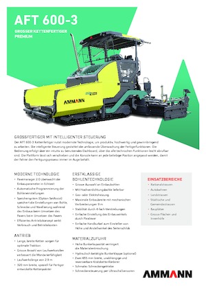 Asfaltni finišeri na gusjenicama Ammann AFT 600-3