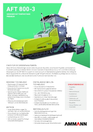 Asfaltni finišeri na gusjenicama Ammann AFT 800-3