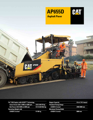 Asfaltni finišeri na gusjenicama Caterpillar AP655D
