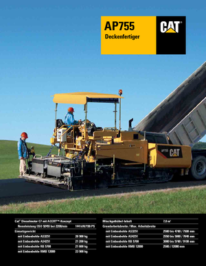 Asfaltni finišeri na gusjenicama Caterpillar AP755
