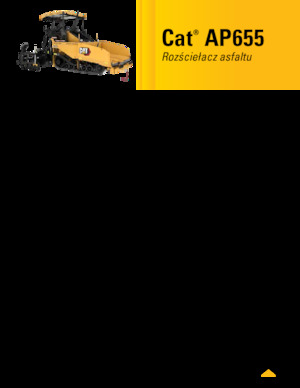 Asfaltni finišeri na gusjenicama Caterpillar AP655