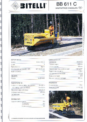 Asfaltni finišeri na gusjenicama Bitelli BB 611 C-RB 160