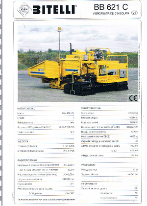 Asfaltni finišeri na gusjenicama Bitelli BB 621 C-RB 260