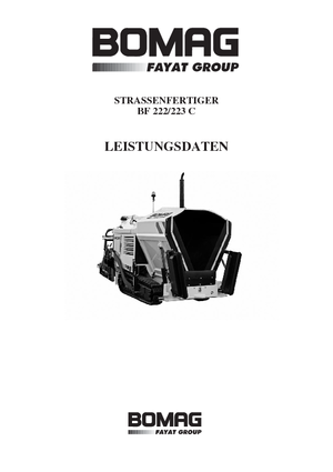 Asfaltni finišeri na gusjenicama Bomag BF 223 C