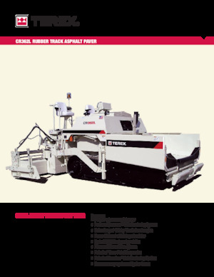 Asfaltni finišeri na gusjenicama Terex CR362L