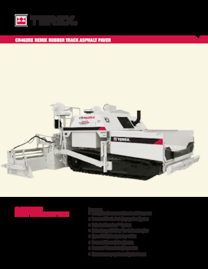 Asfaltni finišeri na gusjenicama Terex CR462RX