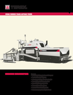 Asfaltni finišeri na gusjenicama Terex CR562
