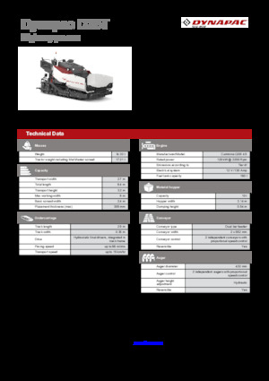 Asfaltni finišeri na gusjenicama Dynapac D25T