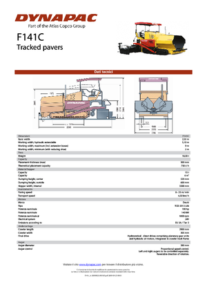 Asfaltni finišeri na gusjenicama Dynapac F 141 C