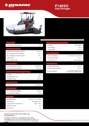 Asfaltni finišeri na gusjenicama Dynapac F1800C