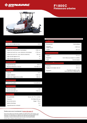Asfaltni finišeri na gusjenicama Dynapac F1800C