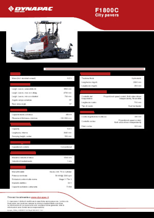 Asfaltni finišeri na gusjenicama Dynapac F1800C