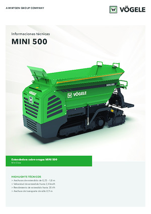 Asfaltni finišeri na gusjenicama Vögele MINI 500