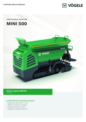 Asfaltni finišeri na gusjenicama Vögele MINI 500