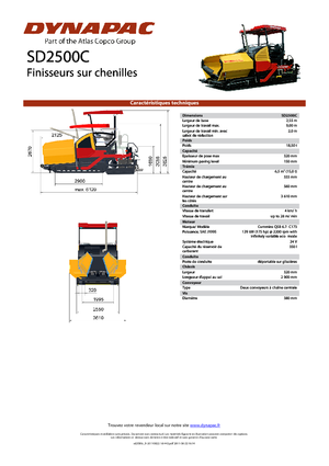Asfaltni finišeri na gusjenicama Dynapac SD 2500 C