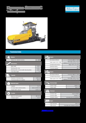 Asfaltni finišeri na gusjenicama Dynapac SD 2550 C