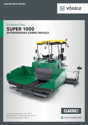Asfaltni finišeri na gusjenicama Vögele Super 1000