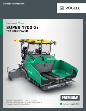 Asfaltni finišeri na gusjenicama Vögele Super 1700-3i