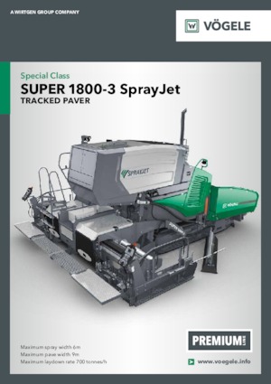 Asfaltni finišeri na gusjenicama Vögele Super 1800-3 SprayJet