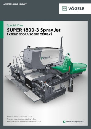 Asfaltni finišeri na gusjenicama Vögele Super 1800-3 SprayJet