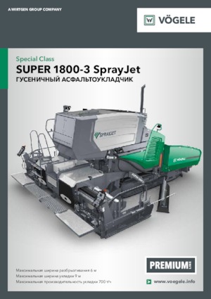 Asfaltni finišeri na gusjenicama Vögele Super 1800-3 SprayJet