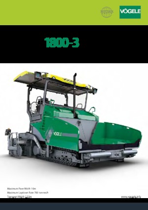 Asfaltni finišeri na gusjenicama Vögele SUPER 1800-3