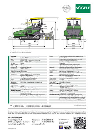 Asfaltni finišeri na gusjenicama Vögele Super 1900-2