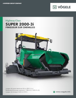 Asfaltni finišeri na gusjenicama Vögele Super 2000-3i