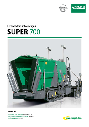 Asfaltni finišeri na gusjenicama Vögele Super 700