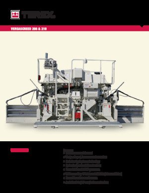 Asfaltni finišeri na gusjenicama Terex VersaScreed 208