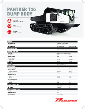 Damperi na gusjenicama Prinoth Panther T16