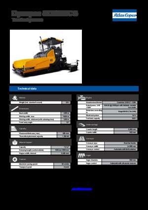 Asfaltni finišeri na gusjenicama Dynapac SD 2550 CS