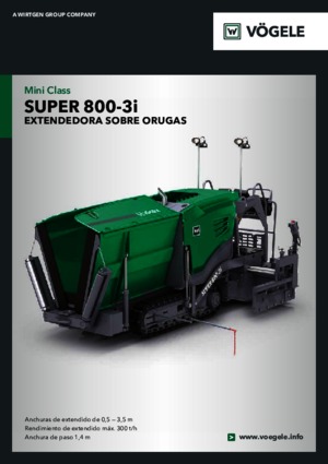 Asfaltni finišeri na gusjenicama Vögele Super 800-3i