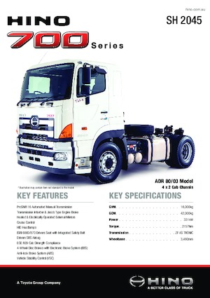 Tegljači - tegljačke jedinice Hino 700 SH 2045 4x2