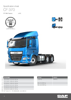 Tegljači - tegljačke jedinice DAF CF 480 FTT DC