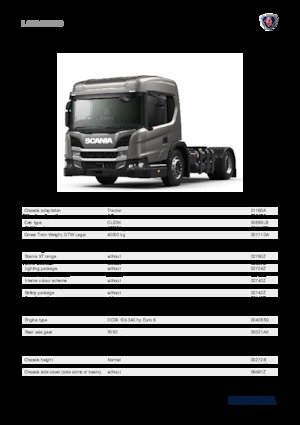 Tegljači - tegljačke jedinice Scania L 340 A4x2NB