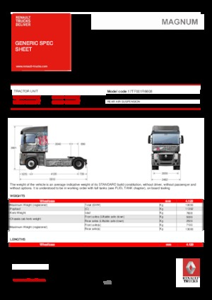 Tegljači - tegljačke jedinice Renault MAGNUM 520.19 4X2 T E5 - ROUTE 66