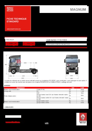 Tegljači - tegljačke jedinice Renault MAGNUM 520.19 4X2 T E5 - ROUTE 66