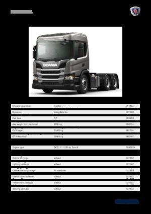 Tegljači - tegljačke jedinice Scania P 220 A6x2NA