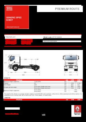 Tegljači - tegljačke jedinice Renault PREMIUM 430.19 4X2 T TANKER